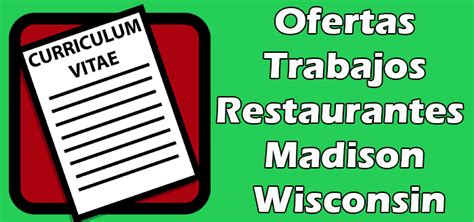 Trabajos en madison wisconsin. Things To Know About Trabajos en madison wisconsin. 